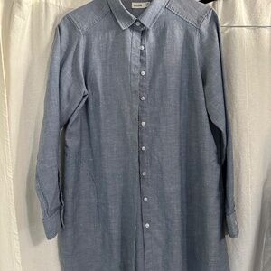 Wool& florence shirt tunic Large, Linen and wool
